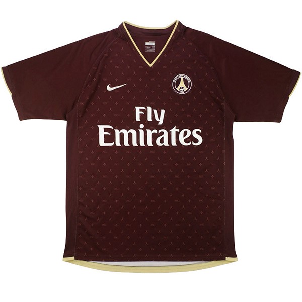 Tailandia Camiseta Paris Saint Germain Replica Segunda Ropa Retro 2006 2007 Marron